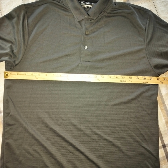 Ben Hogan Mens Ventilated Performance Polo Gray Sz L Athleisure Sporty Casual - Picture 4 of 6